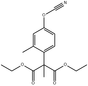 Propanedioic acid, (4-cyanato-2-methylphenyl)methyl-, diethyl ester,88975-85-3,结构式