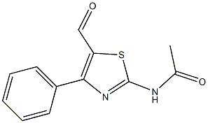 Acetamide, N-(5-formyl-4-phenyl-2-thiazolyl)- Structure