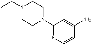 2-(4-乙基哌嗪-1-基)吡啶-4-胺, 892867-11-7, 结构式