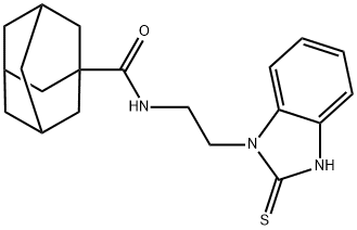 Adamantane-1-carboxylic acid [2-(2-mercapto-benzoimidazol-1-yl)-ethyl]-amide Structure