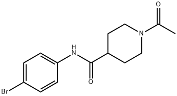 1-acetyl-N-(4-bromophenyl)piperidine-4-carboxamide Structure