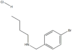 [(4-bromophenyl)methyl](butyl)amine hydrochloride 化学構造式