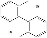 1,1'-Biphenyl, 2,2'-dibromo-6,6'-dimethyl-, (S)- 化学構造式