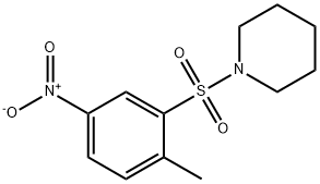 1-(2-甲基-5-硝基-苯磺酰基)-哌啶,91558-68-8,结构式