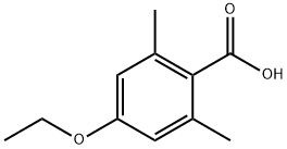 2,6-Dimethyl-4-ethoxybenzoic acid Struktur