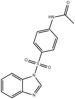 N-[4-(benzimidazol-1-ylsulfonyl)phenyl]acetamide 结构式