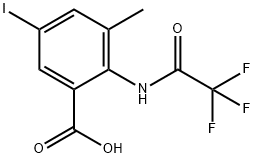 5-Iodo-3-methyl-2-(2,2,2-trifluoro-acetylamino)-benzoic acid Structure