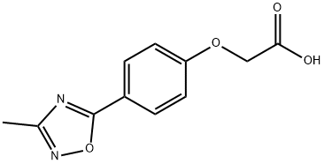 [4-(3-Methyl-[1,2,4]oxadiazol-5-yl)-phenoxy]-acetic acid 结构式