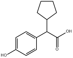 Cyclopentyl-(4-hydroxy-phenyl)-acetic acid Structure