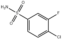 4-Chloro-3-fluorobenzene sulfonamide Structure