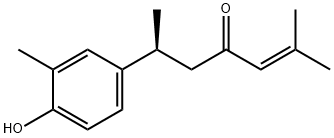 6-(4-Hydroxy-3-methylphenyl)-2-methylhept-2-en-4-one Struktur
