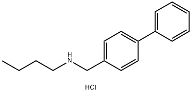 ({[1,1-biphenyl]-4-yl}methyl)(butyl)amine hydrochloride Struktur