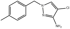 4-chloro-1-(4-methylbenzyl)-1H-pyrazol-3-amine Struktur