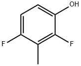2,4-Difluoro-3-methylphenol 化学構造式