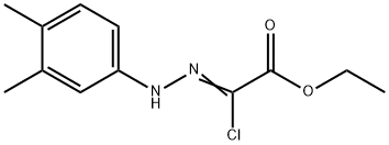 ethyl (2Z)-2-chloro-2-[2-(3,4-dimethylphenyl)hydrazin-1-ylidene]acetate Structure