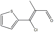 (Z)-3-chloro-2-methyl-3-thiophen-2-ylprop-2-enal Structure