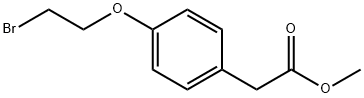 2-[4-(2-溴乙氧基)苯基]乙酸甲酯, 100125-95-9, 结构式