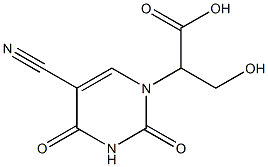 100130-66-3 2-(5-Cyano-2,4-dioxo-3,4-dihydro-2H-pyrimidin-1-yl)-3-hydroxy-propionic acid