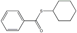 Benzenecarbothioic acid, S-cyclohexyl ester Struktur