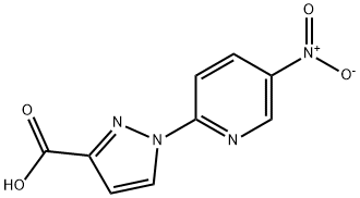 1-(5-Nitropyridin-2-yl)-1H-pyrazole-3-carboxylic acid Struktur