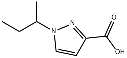 1-sec-butyl-1H-pyrazole-3-carboxylic acid Struktur
