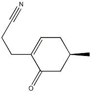 (R)-3-(4-METHYL-6-OXOCYCLOHEX-1-EN-1-YL)PROPANENITRILE 结构式