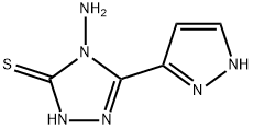 4-amino-5-(1H-pyrazol-5-yl)-4H-1,2,4-triazole-3-thiol Struktur