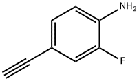 4-Ethynyl-2-fluorobenzenamine, 1008112-39-7, 结构式