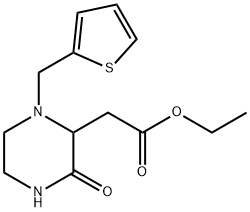 ethyl [3-oxo-1-(2-thienylmethyl)-2-piperazinyl]acetate Structure