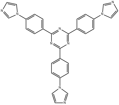2,4,6-三[4-(1-咪唑基苯基)]-1,3,5-三嗪, 1009564-95-7, 结构式