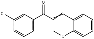 (2E)-1-(3-chlorophenyl)-3-(2-methoxyphenyl)prop-2-en-1-one, 1013591-50-8, 结构式