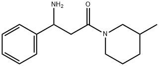 3-Amino-1-(3-methyl-piperidin-1-yl)-3-phenyl-propan-1-one Structure