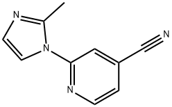 2-(2-methyl-1H-imidazol-1-yl)pyridine-4-carbonitrile Structure