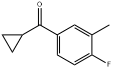 cyclopropyl(4-fluoro-3-methylphenyl)methanone Struktur