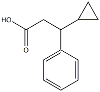 3-cyclopropyl-3-phenylpropanoic acid Struktur
