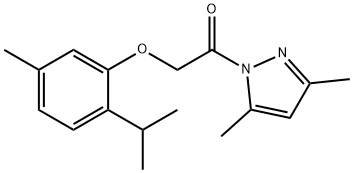 101771-43-1 1-[(2-isopropyl-5-methylphenoxy)acetyl]-3,5-dimethyl-1H-pyrazole