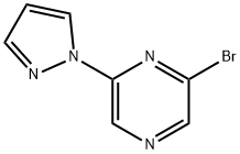 2-bromo-6-pyrazol-1-ylpyrazine 结构式