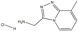(8-methyl-[1,2,4]triazolo[4,3-a]pyridin-3-yl)methanamine hydrochloride Struktur