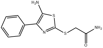 2-[(5-amino-4-phenyl-1,3-thiazol-2-yl)thio]acetamide Structure