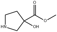3-Hydroxy-pyrrolidine-3-carboxylic acid methyl ester Struktur