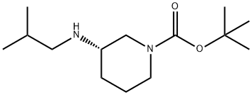 (S)-tert-Butyl 3-[(2-methylpropyl)amino]piperidine-1-carboxylate Struktur
