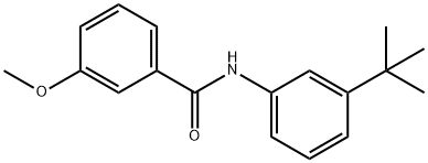 Benzamide, N-[3-(1,1-dimethylethyl)phenyl]-3-methoxy- 结构式
