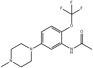 N-(5-(4-methylpiperazin-1-yl)-2-(trifluoromethoxy)phenyl)acetamide 结构式