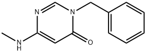 3-Benzyl-6-methylamino-3H-pyrimidin-4-one Structure