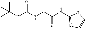 tert-butyl [2-oxo-2-(1,3-thiazol-2-ylamino)ethyl]carbamate Struktur