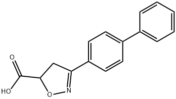 3-{[1,1-biphenyl]-4-yl}-4,5-dihydro-1,2-oxazole-5-carboxylic acid, 1038715-44-4, 结构式