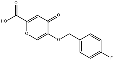 5-[(4-fluorobenzyl)oxy]-4-oxo-4H-pyran-2-carboxylic acid Structure