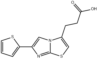 3-[6-(2-Thienyl)imidazo[2,1-b][1,3]thiazol-3-yl]propanoic acid Structure
