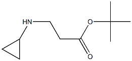 tert-butyl 3-(cyclopropylamino)propanoate Structure