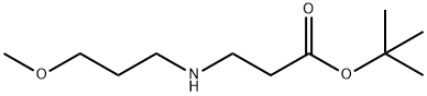 tert-butyl 3-[(3-methoxypropyl)amino]propanoate Structure